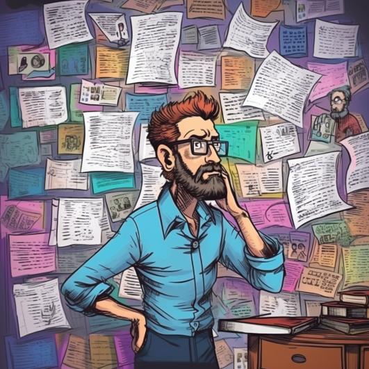 Scrum Master in Not Scrum Master vor lauter Zetteln
